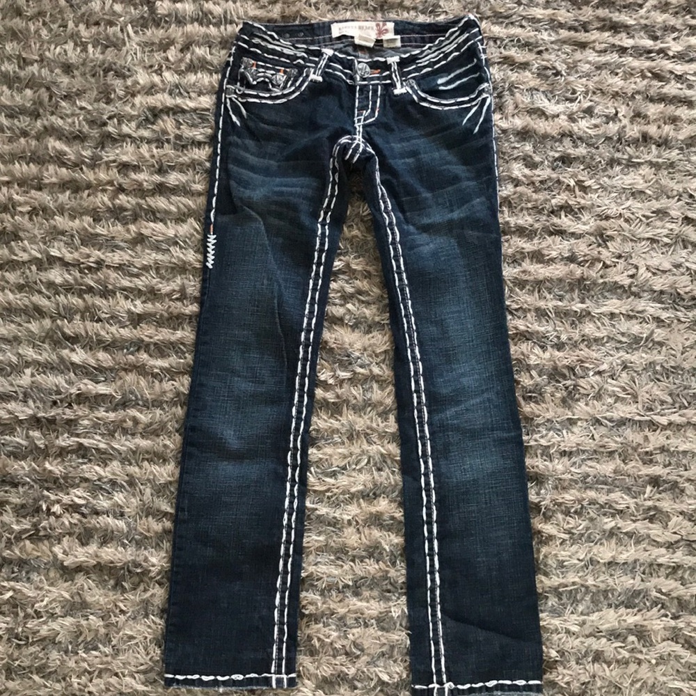 Laguna Beach Jeans Size 27. Limited Design - Metal Crystal Logo! Top Quality!